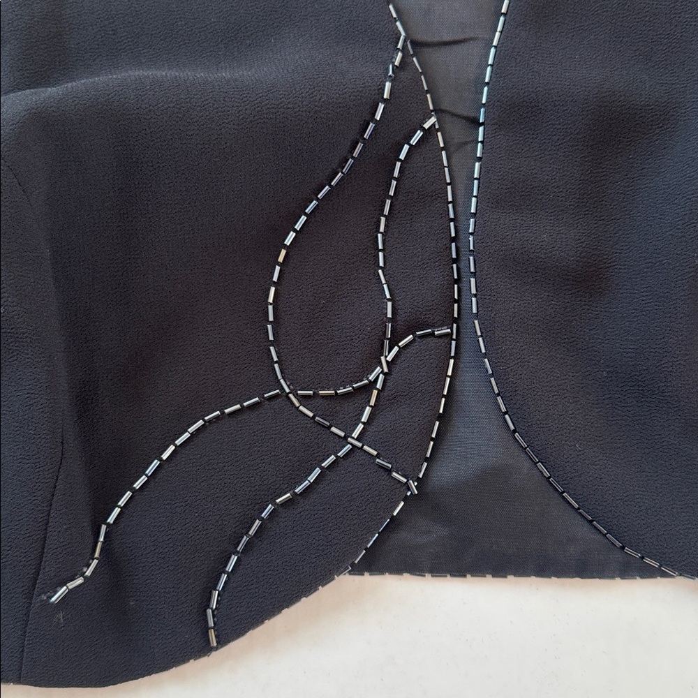 Vintage Beaded Black Cropped Jacket - Picture 6 of 16
